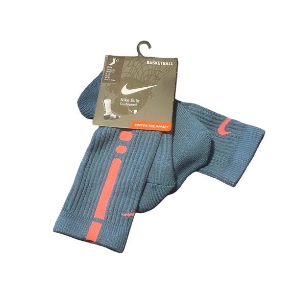 New Nike Elite Size Small Basketball Crew Socks SX4586 488 #BB101 - Picture 1 of 2